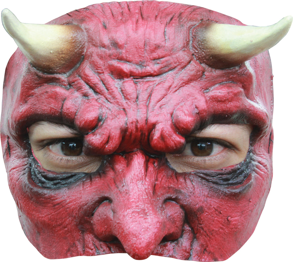 Devil Latex Half Mask