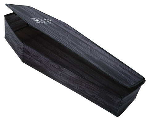 Coffin With Lid Wooden Black