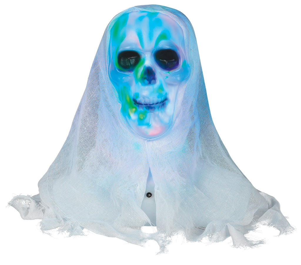 Lightshow Skull Bust White Fac