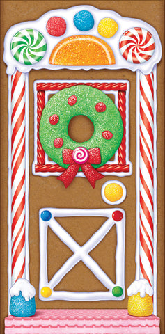 Gingerbread House Door Cover