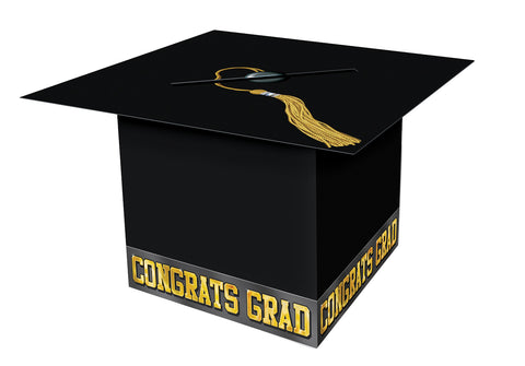 Grad Cap Card Box Black