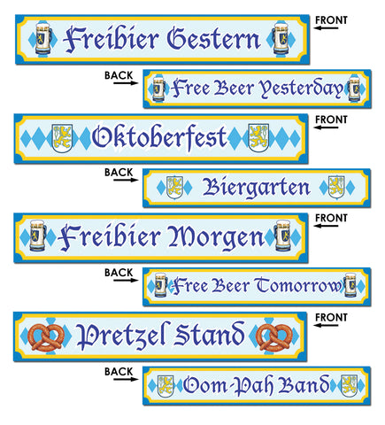 Oktoberfest Sign Cutouts