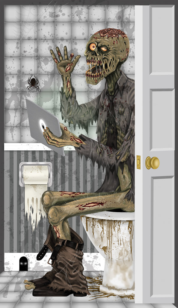 Zombie Toilet Door Cover