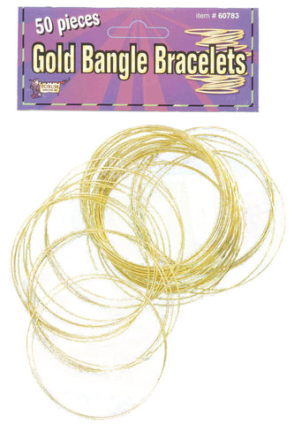 Gold Bangles 50 Per Pack