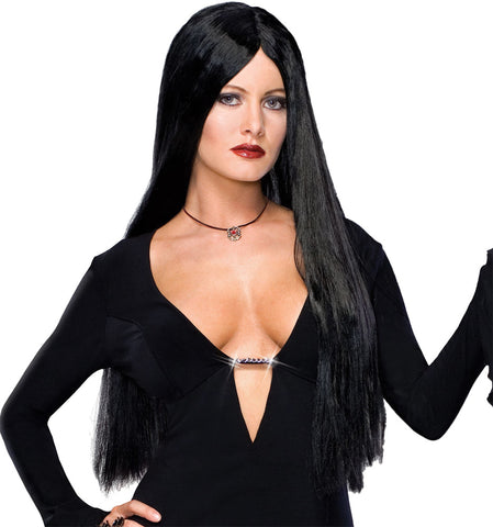 Addams Family Dlx Morticia Wig