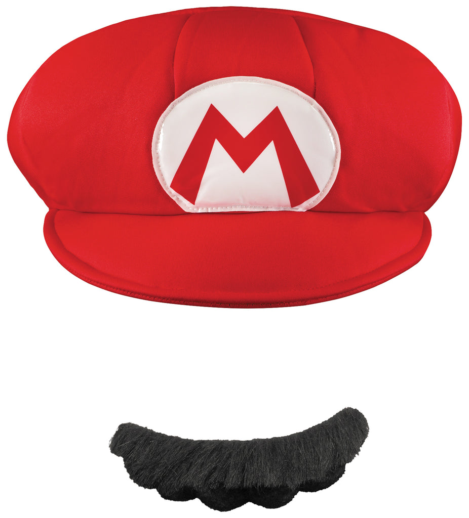 Mario Adult Hat And Mustache