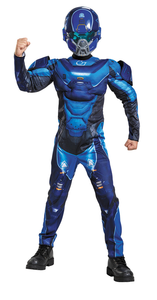 Blue Spartan Muscle Child 7-8