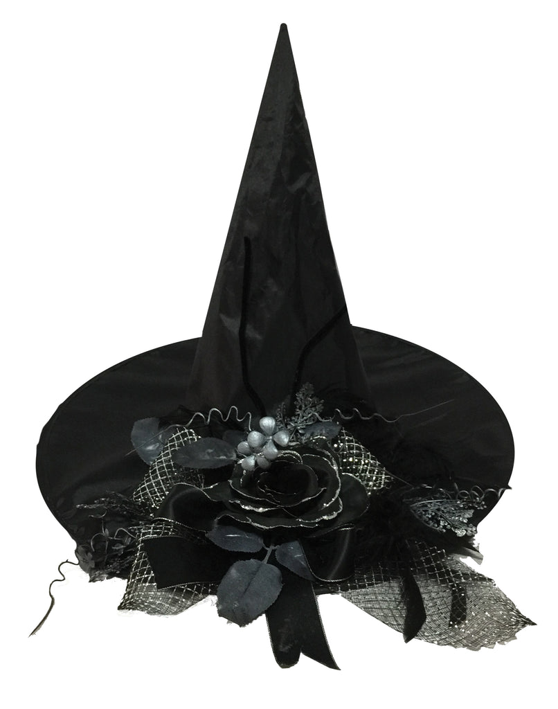 Witch Hat W-black Flower