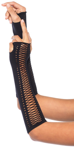 Gloves Faux Lace Up