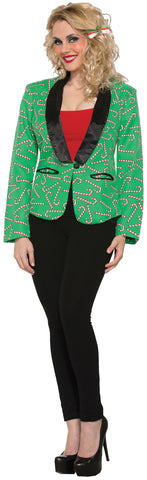 Candy Cane Blazer Adult Medium