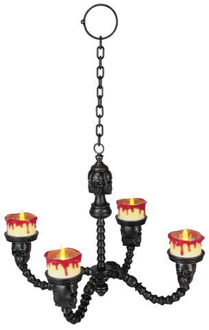 Chandelier Lighted Black