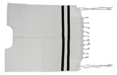 Prayer Shawl Vest Black Stripe