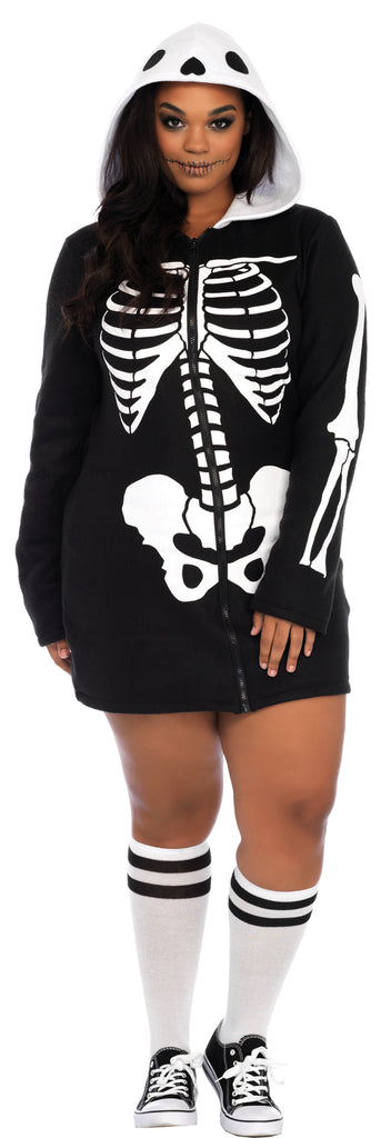 Cozy Skeleton Features Zipper