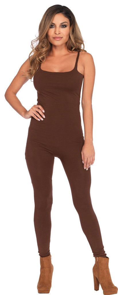 Basic Unitard Adult Brown Med