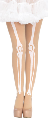 Skeleton Print Bone Tights Adu