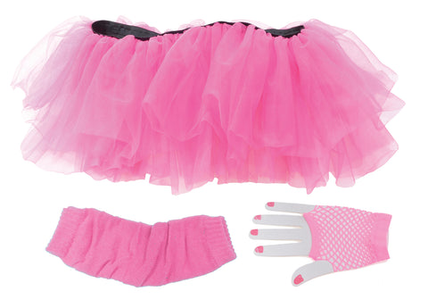 Tutu Set Adult Neon Pink