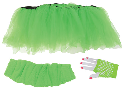 Tutu Set Adult Neon Green