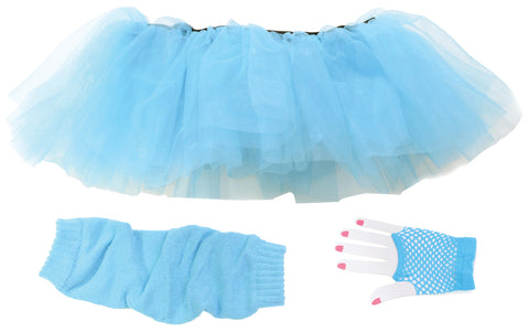 Tutu Set Adult Neon Blue