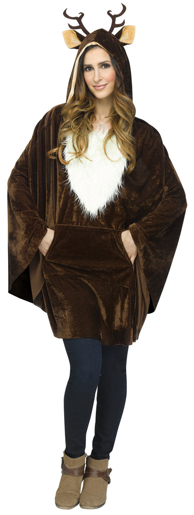 Reindeer Poncho Adult