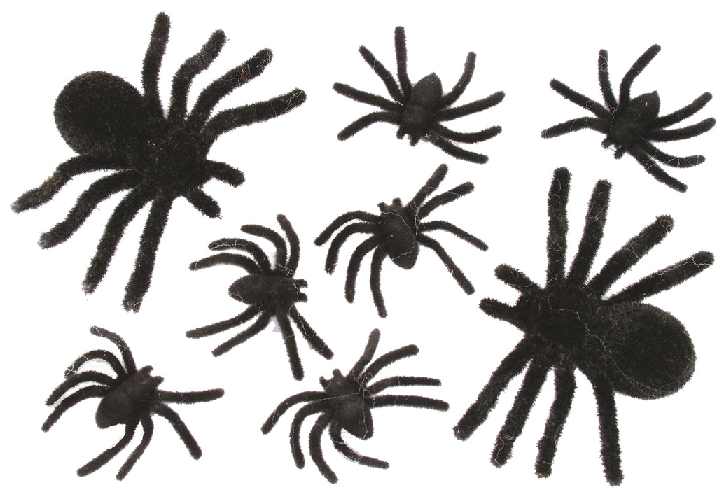 Spider Family 8 Card Blk Fuzzy