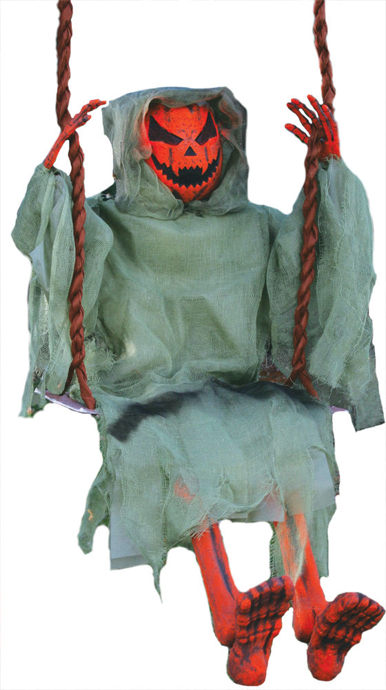 Pumpkin 36-inch Swinging Dead