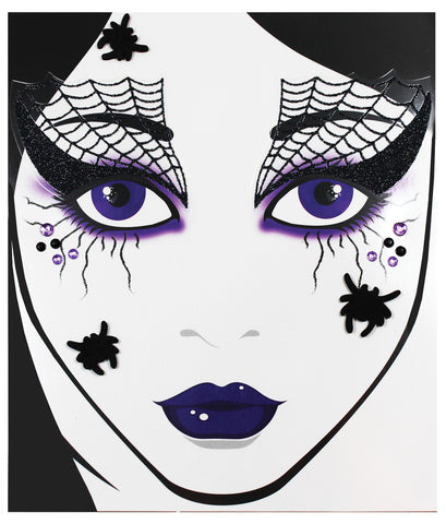 Face Decal Spider Web