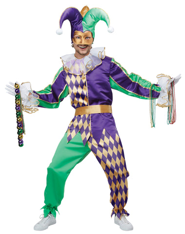 Mardi Gras Jester Adult Xlg