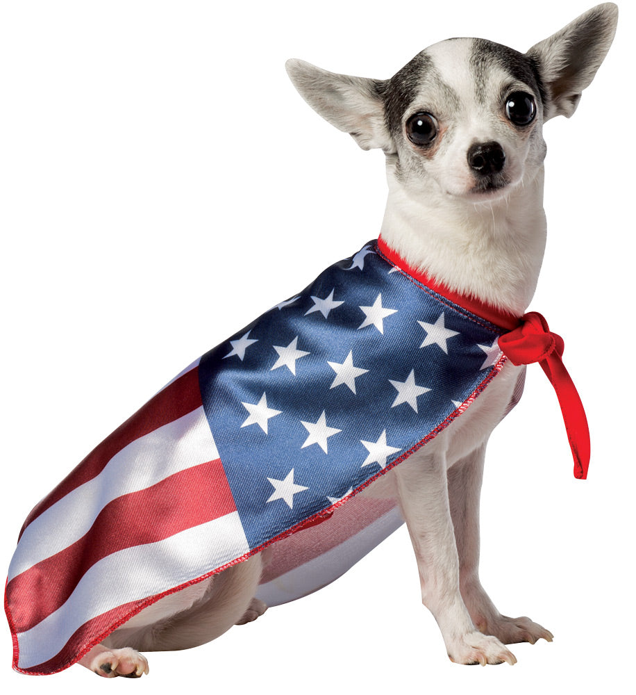 Usa Dog Flag Cape Small