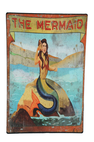 Carnival Sign The Mermaid 17in