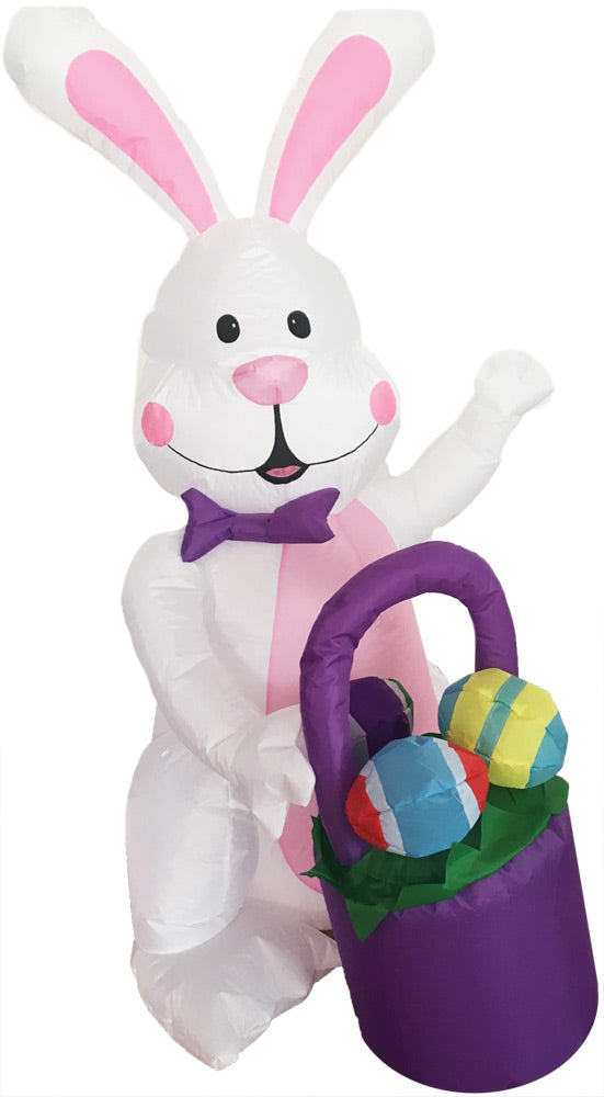 Inflate Bunny 4ft W Basket