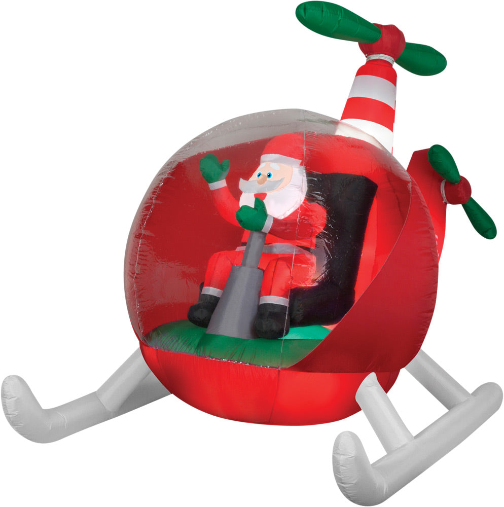 Airblown Helicopter Santa