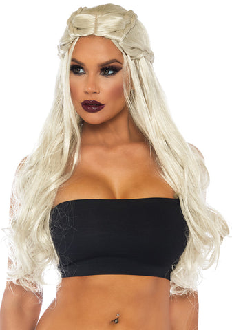 Braided Long Wavy Blonde Wig