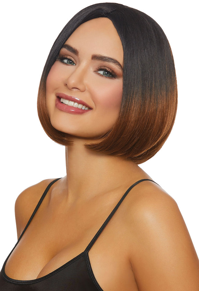 Mid-length Brunette-caramel Om