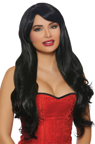 Long Wavy Black Wig