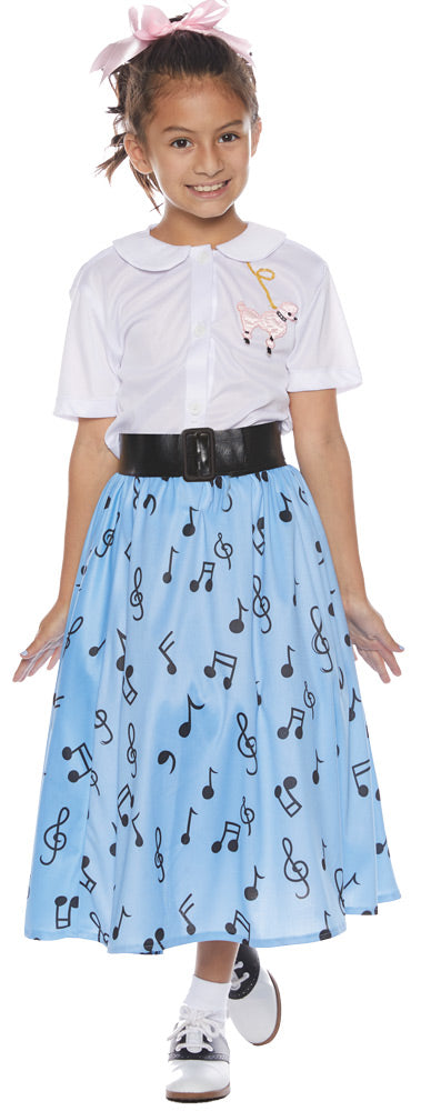 50's Skirt Set Child Large 10-