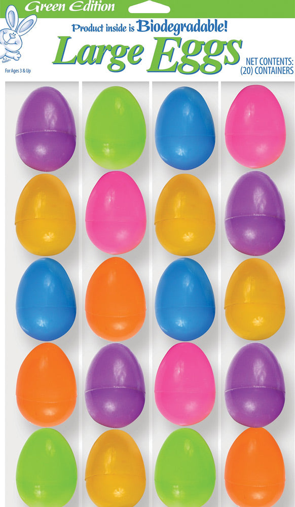 Easter Eggs Bag Of 20 Plastic