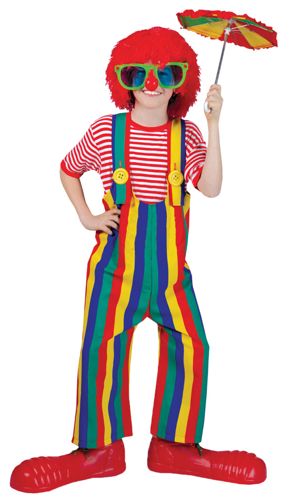 Striped Clown Overall Ch Sz10