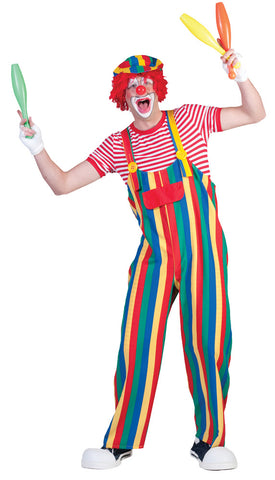 Striped Clown Overalls Ad Lg