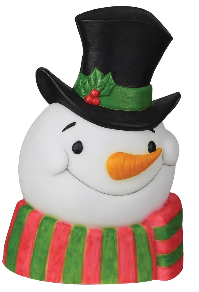 Snowman Plaque W Sound Lights