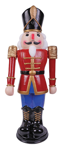 Nutcracker Animatd Red-bu 36in