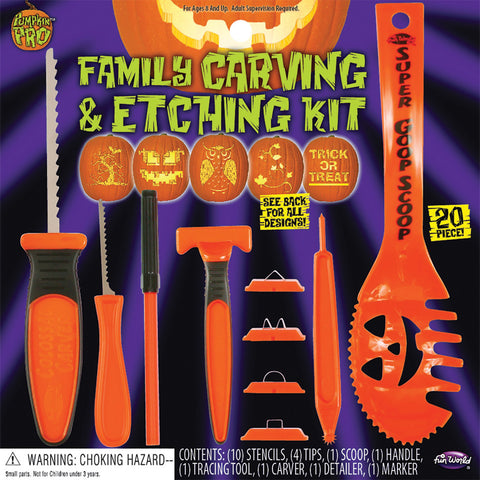 Pumpkin 20 Pc Carv & Etch Kit