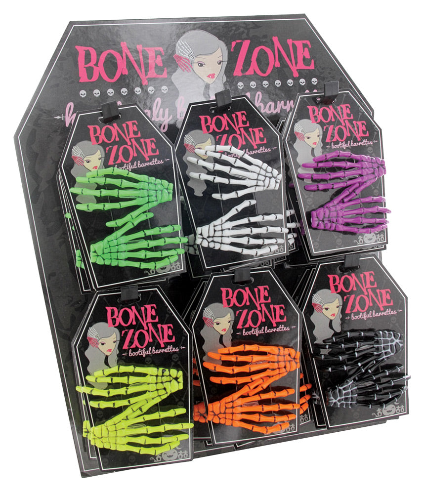 Barrettes Bones 24 Pack