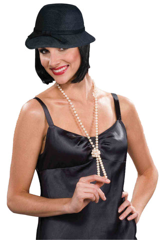 Flapper Hat Black