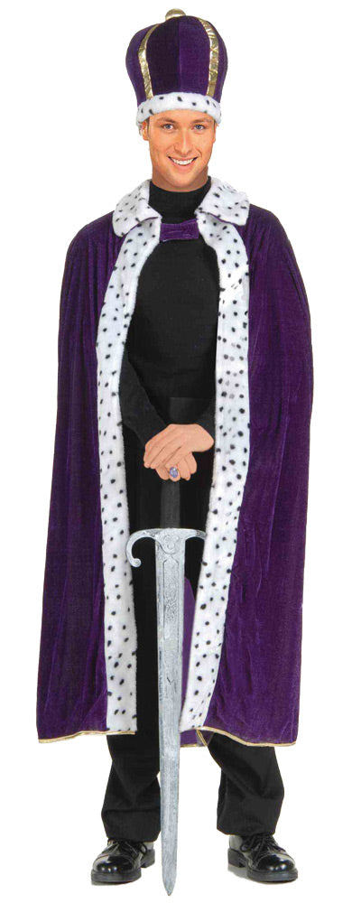 King Robe-crown Set Purple